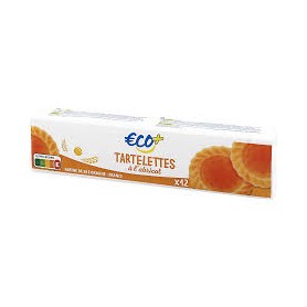 12 TARTELETTES A L'ABRICOT 200G ECO+