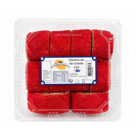 CHEMIN DE FER CREOLE FRAISE X10
