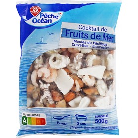 COCKTAIL FRUITS DE MER SACHET 500G PECHE OCEAN