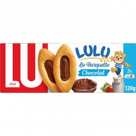 Biscuit Lulu La Barquette Chocolat Noisettes LU 120Grs