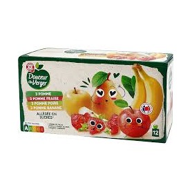 COMPOTES GOURDES VARIEX12 DOUCEUR DU VERGER 1.08KGS