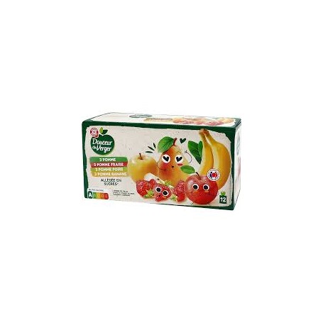 COMPOTES GOURDES VARIEX12 DOUCEUR DU VERGER 1.08KGS