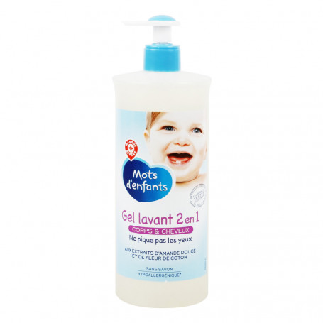 Mustela gel nettoyant bébé 2 en 1 - Corps et cheveux - Sans savon