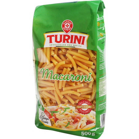 PATES MACARONI TURINI 500G