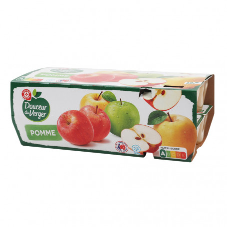 Compote pomme x 16 - Douceur du Verger - 1,6 kg