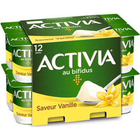 Yaourt Bifidus Activia Danone Saveur Vanille - 12x110g - Drive Z'eclerc