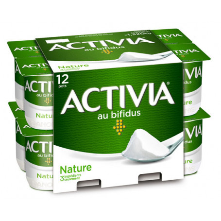 Yaourts Bifidus Activia Danone Ferme Nature 12x110g