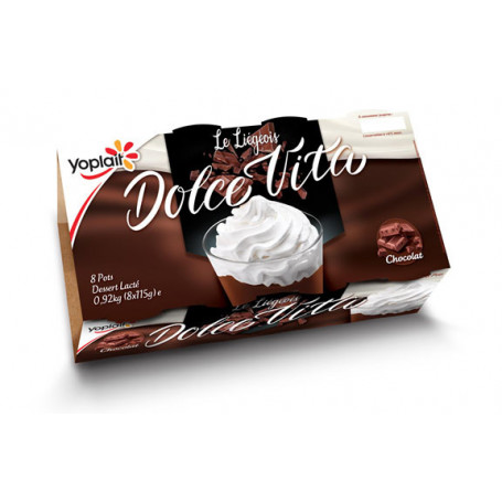 Liégeois Chocolat Dolcevita 8x115g YOPLAIT