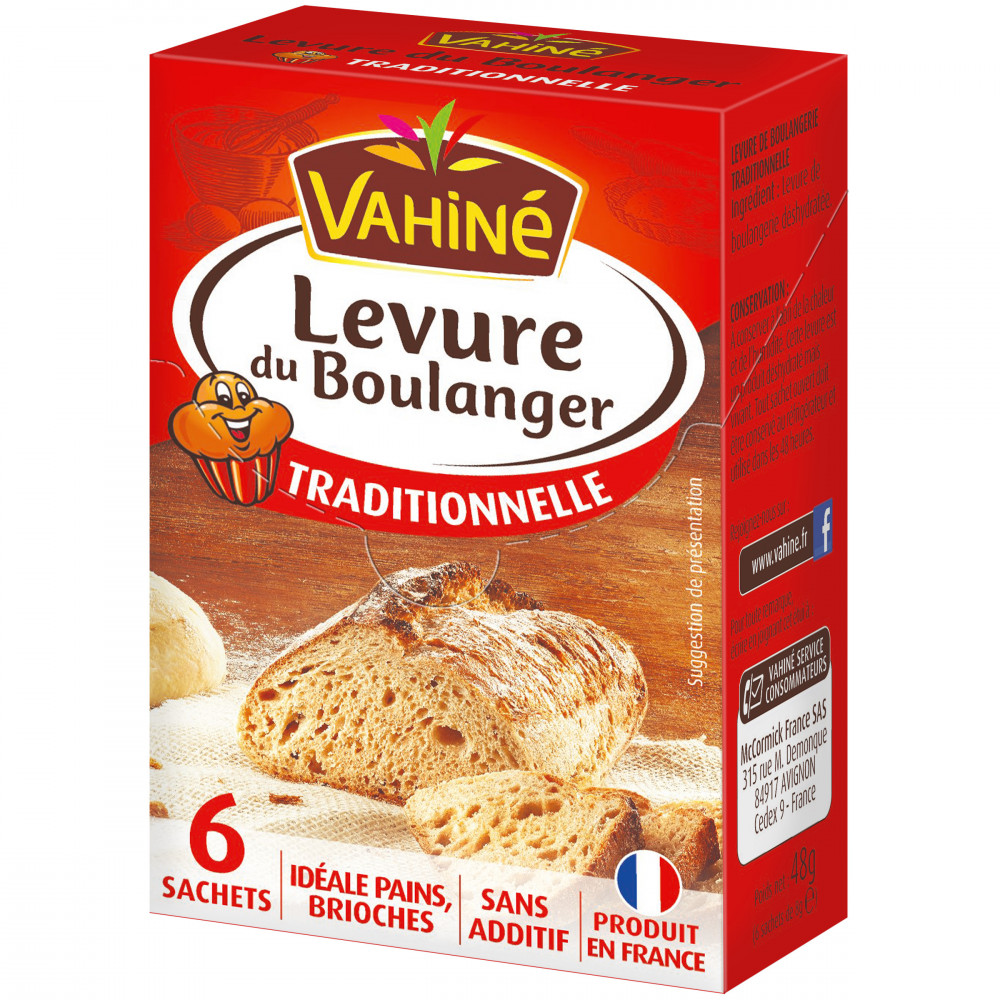 Levure du Boulanger x6 Vahiné 48g - Drive Z'eclerc