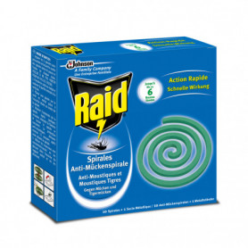 RAID SPIRALE ANTI-MOUSTIQUES USAGE EXTERIEUR 10 SPIRALES