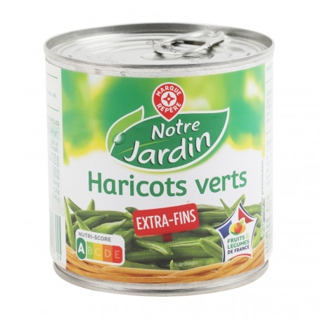HARICOTS VERTS EXTRA-FINS NOTRE JARDIN 220GRS