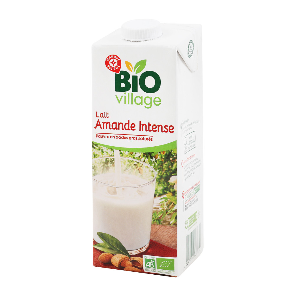 Lait amande intense BIO VILLAGE 1L - Drive Z'eclerc