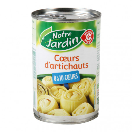 CŒURS D’ARTICHAUT - 8 À 10 COEURS - NOTRE JARDIN - 240G