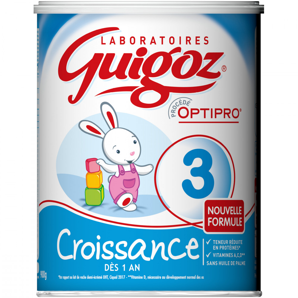 GUIGOZ 3 lait de croissance - OPTIPRO - Dès 1 an 900g - Drive Z'eclerc