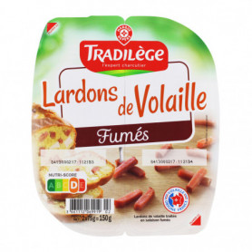 Lardons de volaille fumés 2X75G TRADILEGES