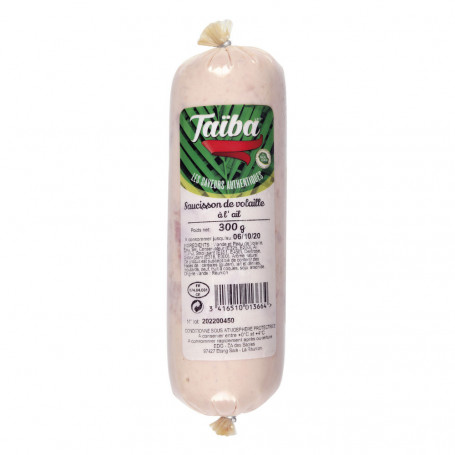 SAUCISSON VOLAILLE A L'AIL - 300G- TAIBA