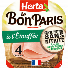 Jambon à l'étouffée conservation sans nitrite - Herta - 140g