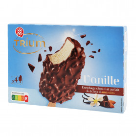 4 TRIUM CHOCOLAT AU LAIT ET AMANDE TROFIC 314GR