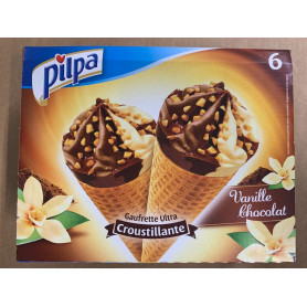 PILPA CONE 6X VANILLE/CHOCOLAT 432GR