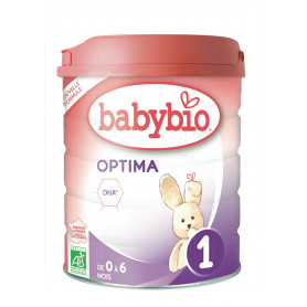 Lait biologique OPTIMA  1  BABYBIO pour  nourrisson de 0 à 6 mois - 800G