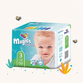 COUCHES BEBE - MAGICS FLEXIDRY -  T3 - Midi 6-10Kg x 36