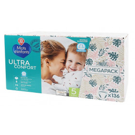 COUCHES Ultra confort  MÉGAPACK - MOTS D'ENFANTS - 11/25Kg X 136