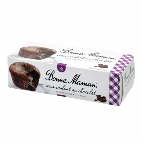 GATEAU COEUR FONDANT AU CHOCOLAT- BONNE MAMAN- 160GRS - Drive Z'eclerc