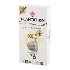 CAPSULES ALU DE CAFE X10 VANILLE PLANTATION 52GRS