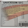 SAUCISSON SEC NATURE 80G EL POZO