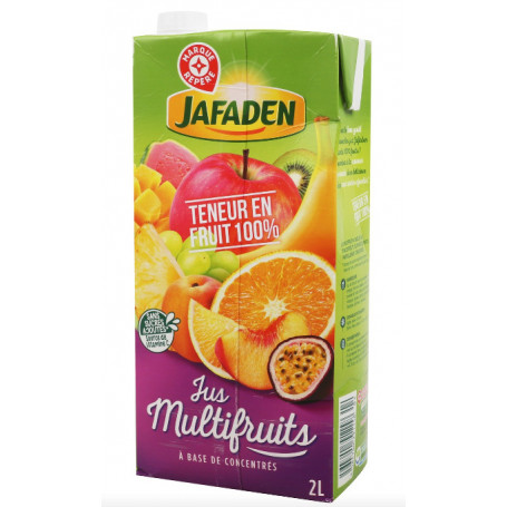 JUS MULTIFRUITS JAFADEN BRIQUE 2L