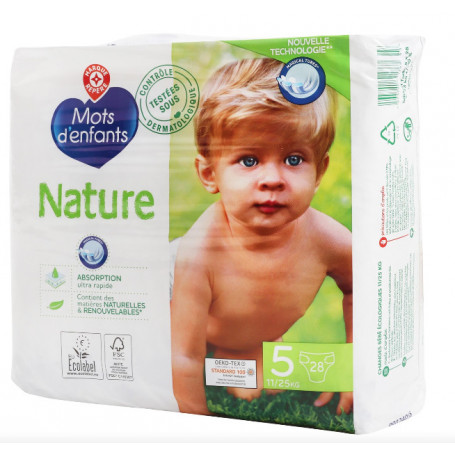 CHANGE BEBE ECOLOGIQUE JUNIOR T5-MOTS D'ENFANTS- 11/25KG X 28