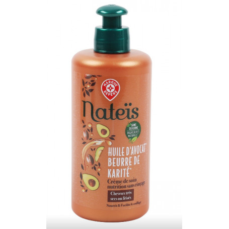 CREME DE SOIN CHEVEUX TRES SECS OU FRISES - NATEIS- 300ML - Drive Z'eclerc