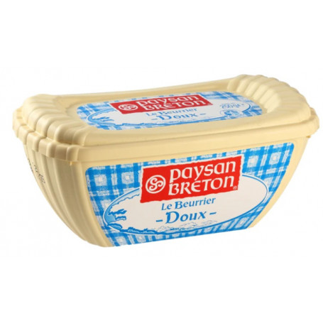 LE BEURRIER BEURRE DOUX - PAYSAN BRETON - 250 G