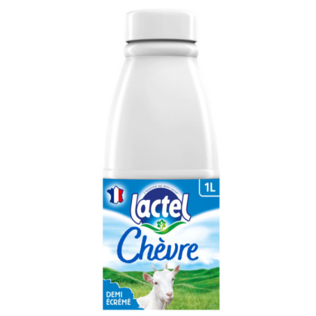 LAIT DEMI-ECREME DE CHÉVRE - LACTEL - 1L