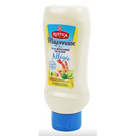 MAYONNAISE ALLÉGÉE EN MATIÈRES GRASSES- RUSTICA - 450G FLACON SOUPLE