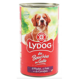 LES BOUCHÉES EN GELÉE AU POULET/ FOIE / CAROTTES - LYDOG - 1.23K