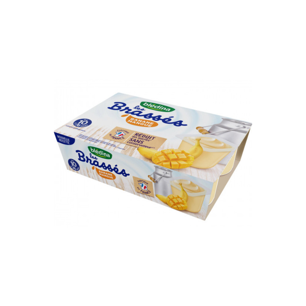 Dessert Bebe De 10 A 36 Mois Brasses Banane Mangue Bledina 6 X95g Drive Z Eclerc