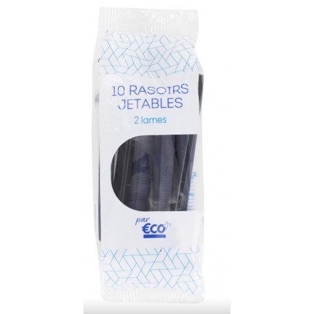 RASOIRS JETABLES 2 LAMES - ECO+ - X10