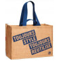 Sac Cabas Jute Bleu