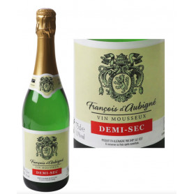 VIN MOUSSEUX DEMI-SEC - FRANCOIS D'AUBIGNE - 75 CL