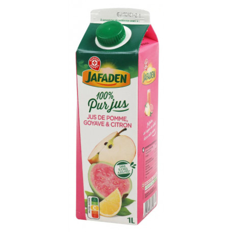 PUR JUS DE POMME, GOYAVE ET CITRON - 1 L - JAFADEN