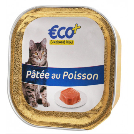 PATÉ POUR CHAT AU POISSON ECO+-100GR
