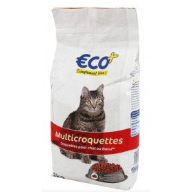 MULTICROQUETTES BOEUF ECO + POUR CHATS – 2KG
