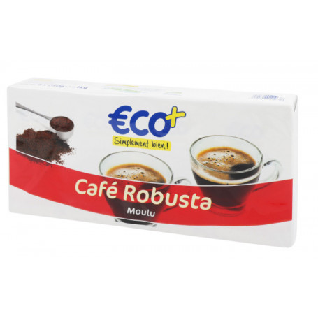 CAFÉ REBUSTA MOULU-4X250G- ECO+