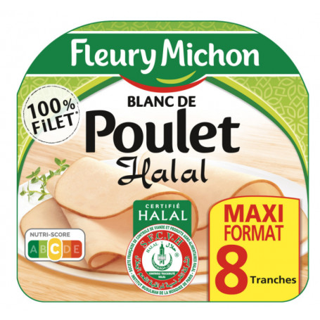 BLANC POULET DORÉ NATURE HALAL 240G FLEURY MICHON