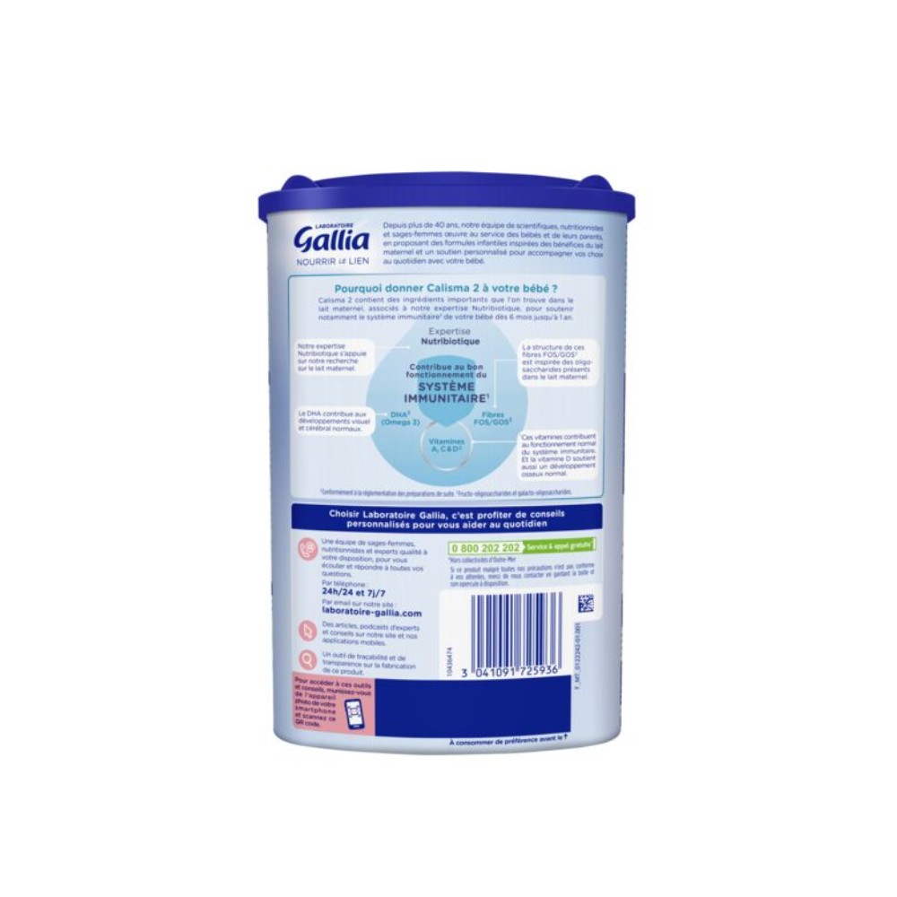 Gallia Calisma 1 Lait En Poudre Pour Bébé - 3 X 830 G - De 0 A 6 Mois à  Prix Carrefour