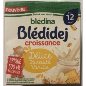 Blédina Blédilait Croissance de 1 à 3 ans, 6 x 1L : : Epicerie