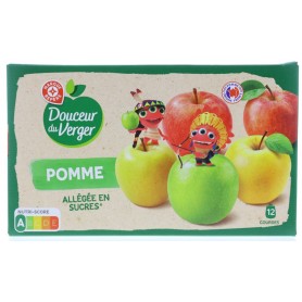 Compote de pomme allégée gourde (90g x72) - CHARLES ET ALICE