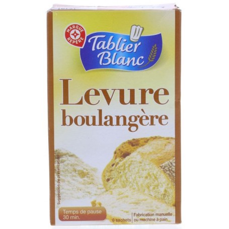 Levure Boulangère - TABLIER BLANC - 6x5g (30g) - Drive Z'eclerc