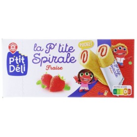 P'tites Spirales Fraise x6 - P'TIT DELI - 150g